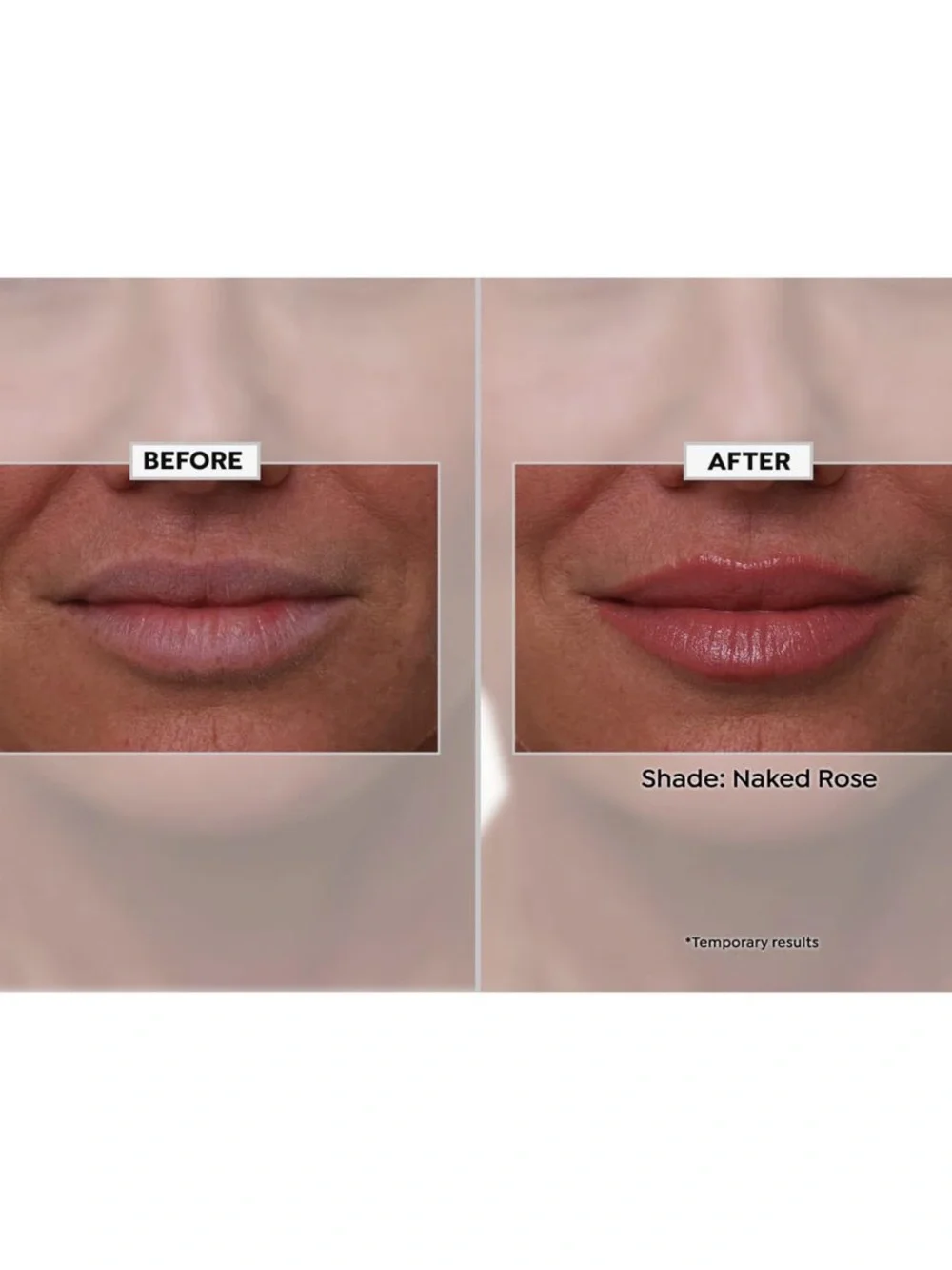 Nakery Beauty PLUMPparadise Lip Peptide Color Drench dual end NAKED ROSE NIB